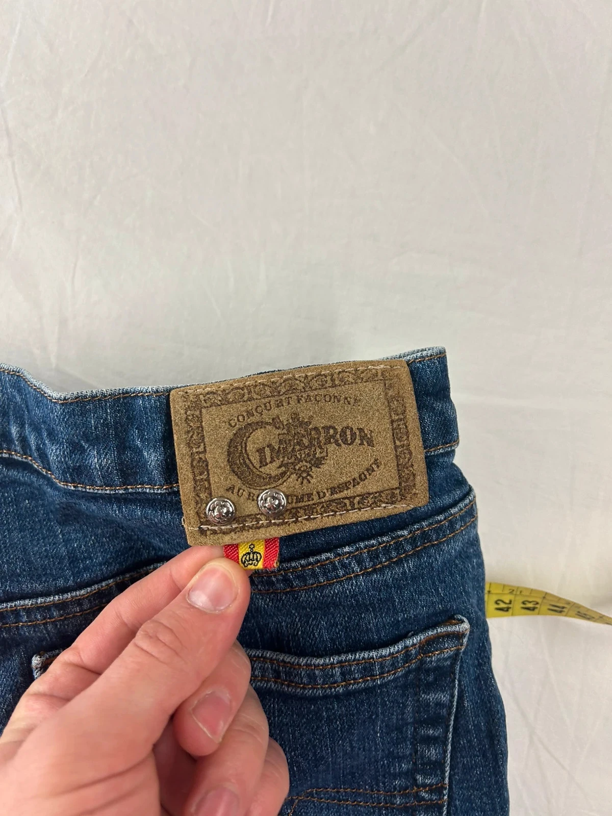Navy blue straight cut jeans vintage retro y2k style – photo 20